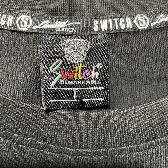 Switch Remarkable Men’s Graphic T-Shirt Size L Black CA$H Streetwear‎ NWT - Picture 2 of 6